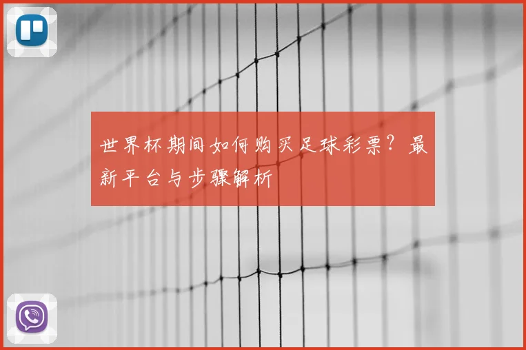 世界杯期间如何购买足球彩票？最新平台与步骤解析
