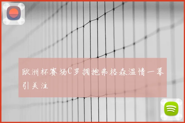 欧洲杯赛场C罗拥抱弗格森温情一幕引关注